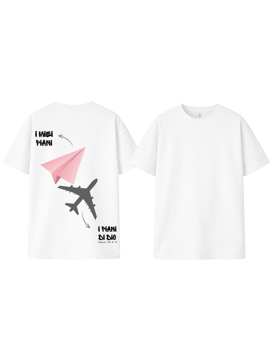 I Miei Piani / I Piani di Dio – Christliches T-Shirt oversized (Jesaja 55:8-9)